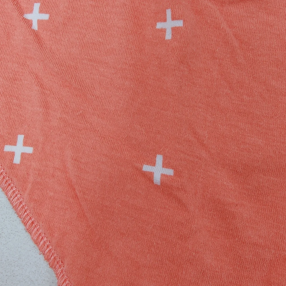 Matimati Baby Infant Orange White Bandana Bib, OS